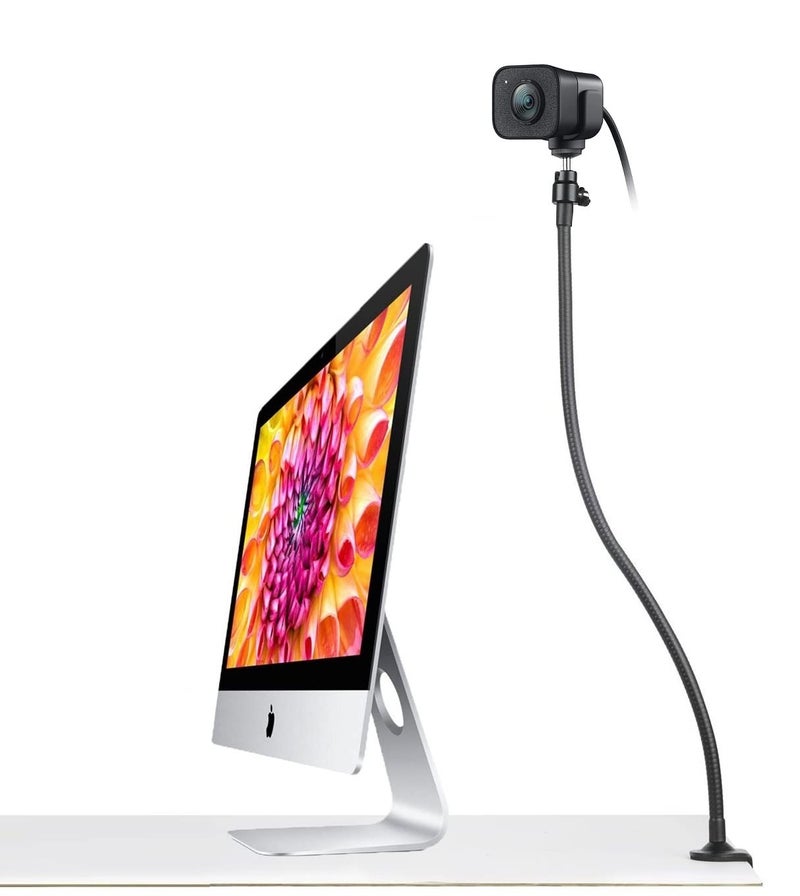 AceTaken 25 inch Flexible Jaw Arm Clamp Mount Holder Stand Compatible with Logitech Webcam C920s C925e C922 C930 C615 Brio StreamCam - Image 2